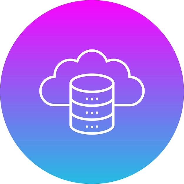 Icono de la base de datos en la nube