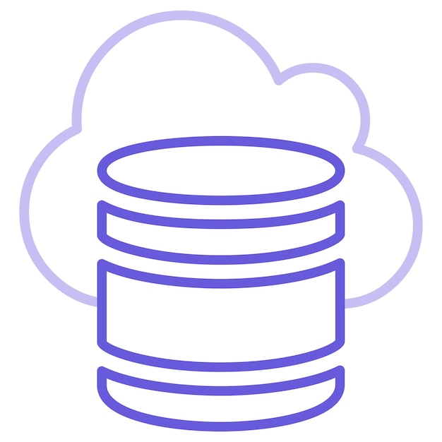 Icono de la base de datos en la nube
