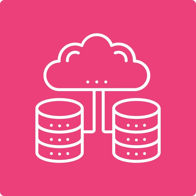Icono de la base de datos en la nube