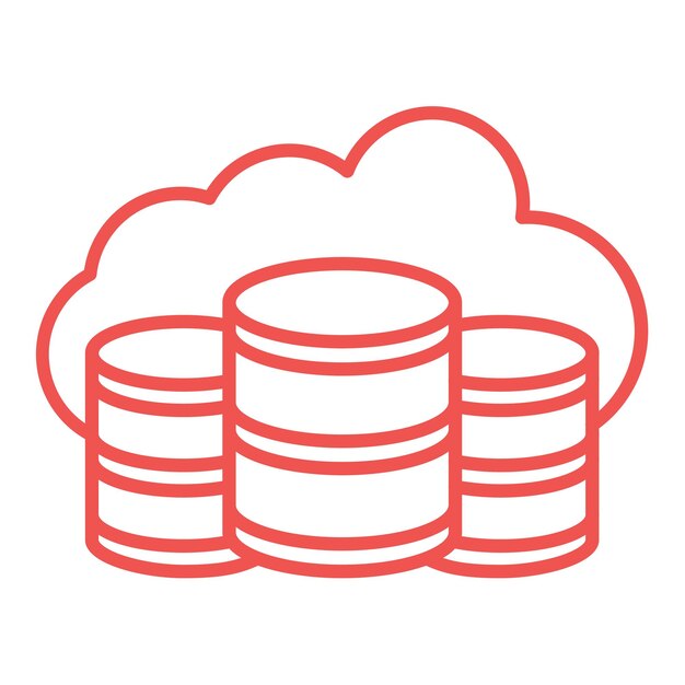 Icono de la base de datos en la nube