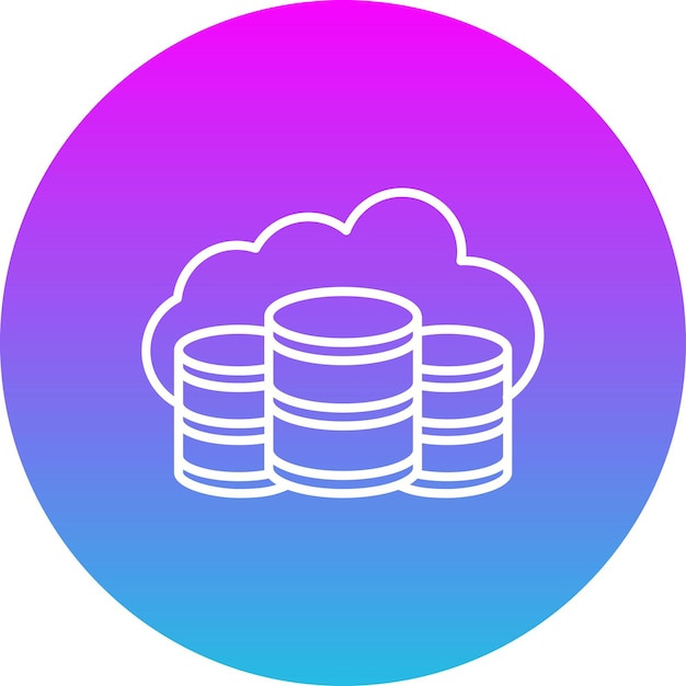 Icono de la base de datos en la nube