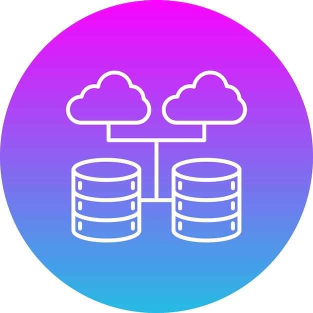 Icono de la base de datos en la nube