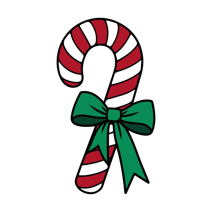 Vector icono de bastón de caramelo de navidad