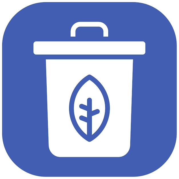 Icono de la basura de la planta