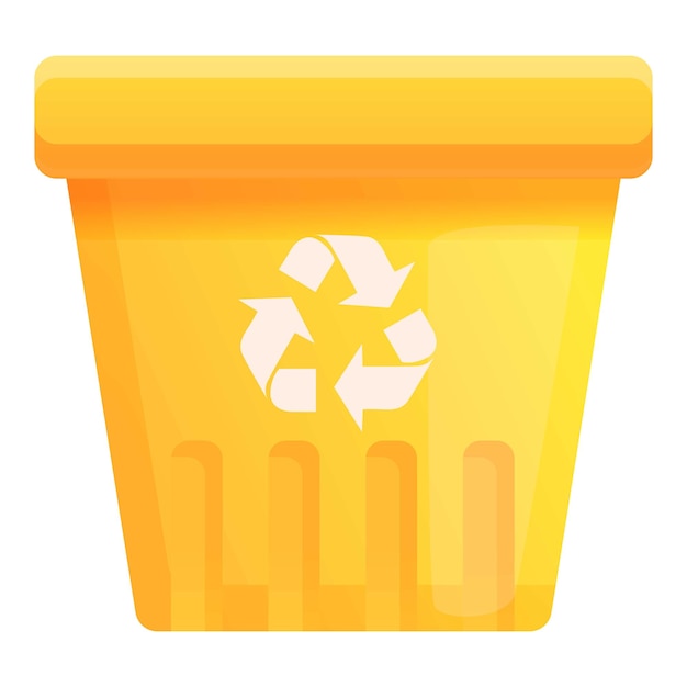 Icono de la basura de reciclaje Icono vectorial de la Basura de Reciclaje para el diseño web aislado en fondo blanco