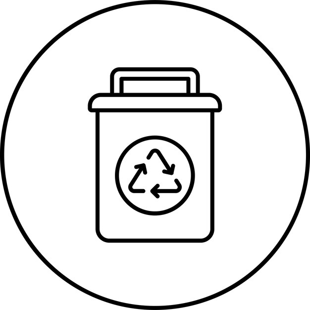 Icono de la basura de reciclaje