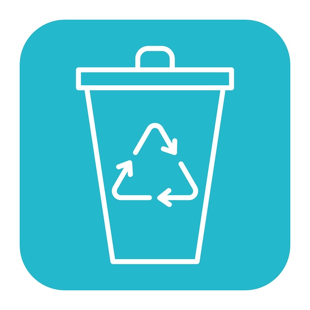 Icono de la basura de reciclaje