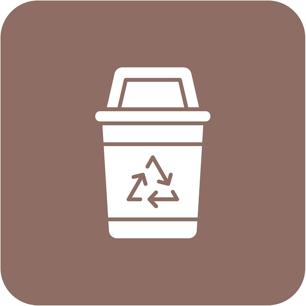 Ícono de la basura de reciclaje