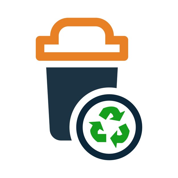 El icono de la basura para reciclar la basura