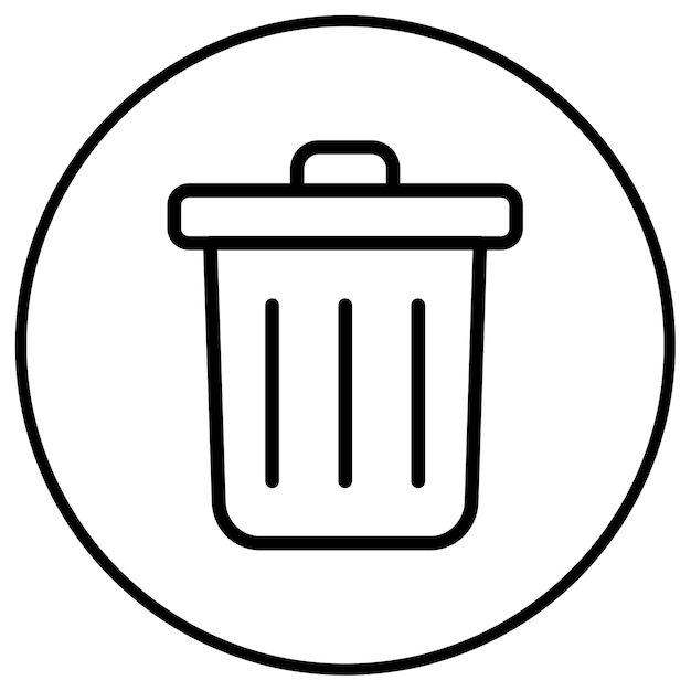 Icono de la basura