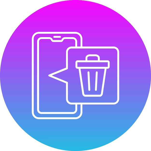 Vector icono de la basura