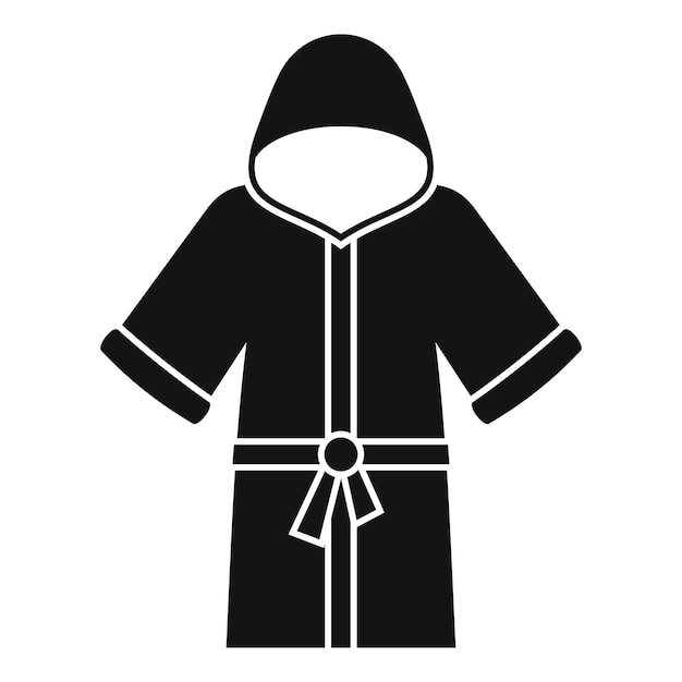 Icono de bata de boxeo Ilustración simple del icono de vector de bata de boxeo para diseño web aislado sobre fondo blanco