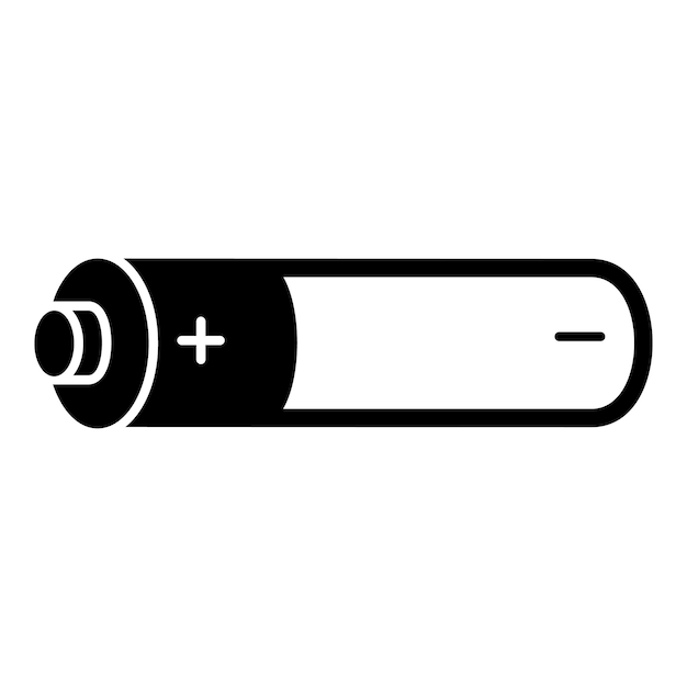 Icono de batería de cigarrillo electrónico Ilustración simple del icono de vector de batería de cigarrillo electrónico para diseño web aislado sobre fondo blanco