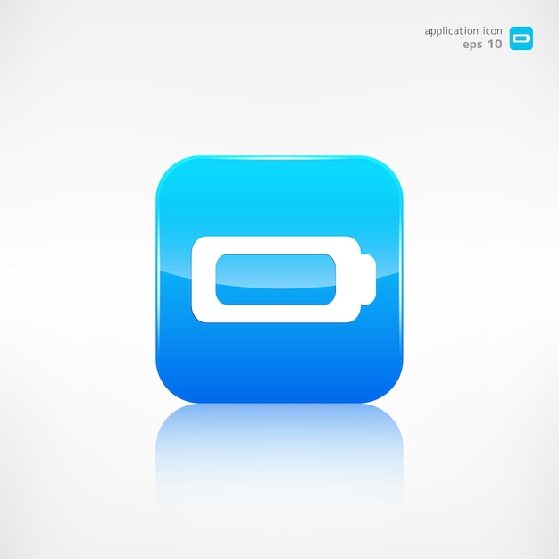 Icono de batería Símbolo de acumulador ilustración vectorial