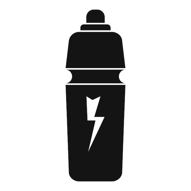 Icono de bebida energética ilustración simple del icono de vector de bebida energética para diseño web aislado sobre fondo blanco