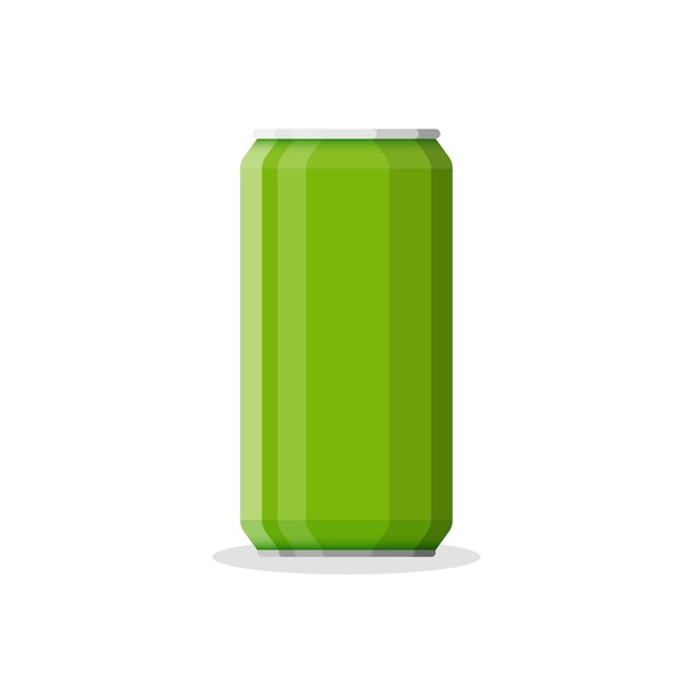 Icono de bebida gaseosa en estilo plano Ilustración vectorial de lata de aluminio en un fondo aislado Concepto de negocio de letrero de botella de agua