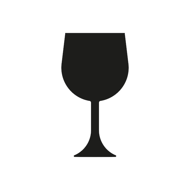El icono de la bebida de vino trae un toque refinado y elegante