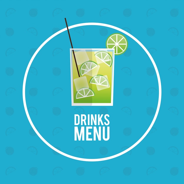 Icono de bebidas cócteles mojito icono