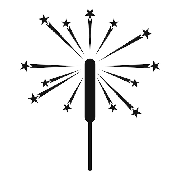 Icono de bengala Ilustración simple del icono de vector de bengala para diseño web aislado sobre fondo blanco