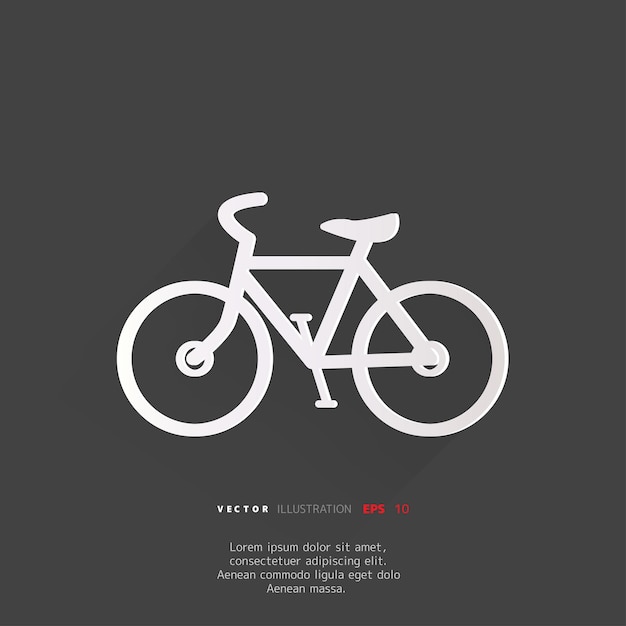 Icono de bicicleta retro hipster
