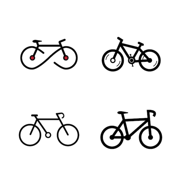 Vector icono de bicicleta