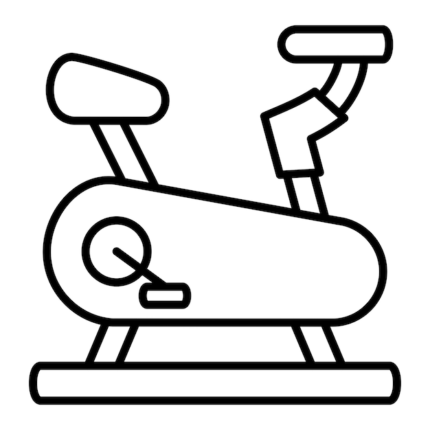 Vector icono de las bicicletas de gimnasia