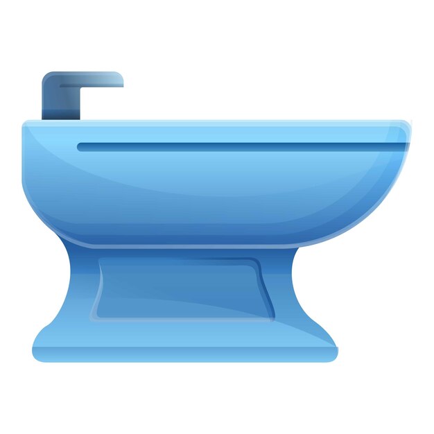 Icono de bidé de inodoro Icono vectorial de bidé del inodoro para el diseño web aislado sobre fondo blanco