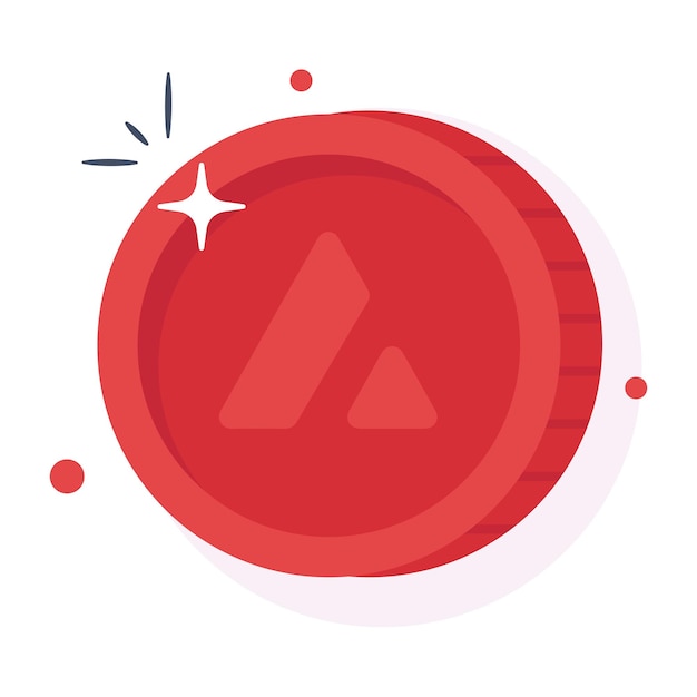Icono bien diseñado del diseño vectorial de monedas de criptomoneda de Algorand