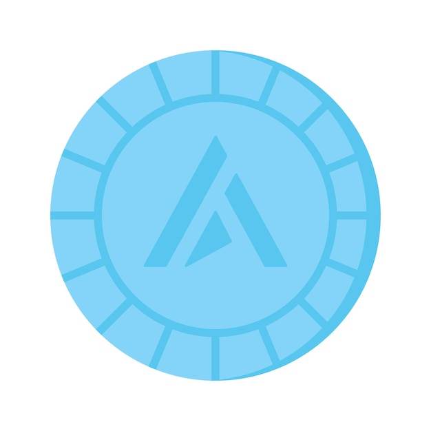 Icono bien diseñado del diseño vectorial de monedas de criptomoneda de Ardor