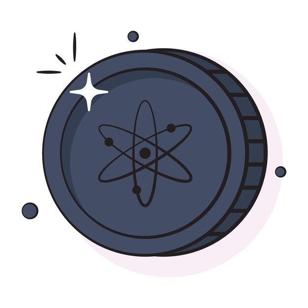 Icono bien diseñado del diseño vectorial de monedas de criptomoneda Decred