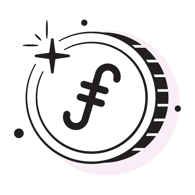 Icono bien diseñado del diseño vectorial de monedas de criptomonedas de ethereum