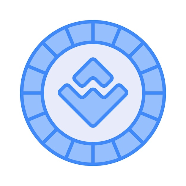 Icono bien diseñado del diseño vectorial de monedas de criptomonedas
