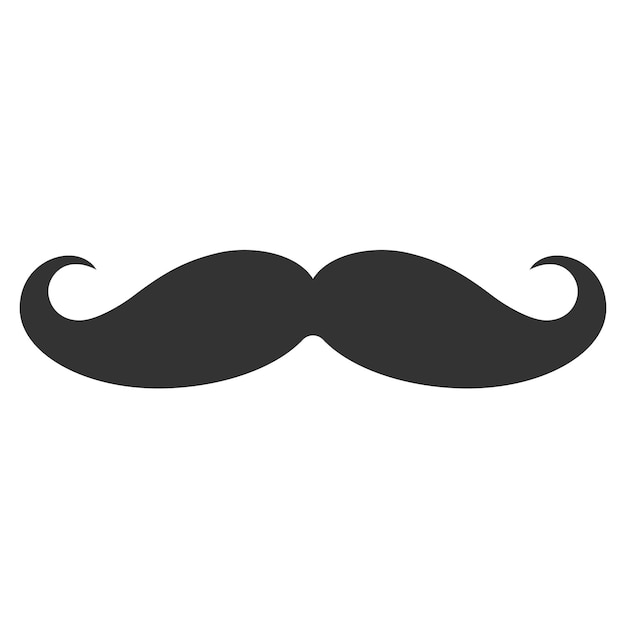 Icono de bigote simple