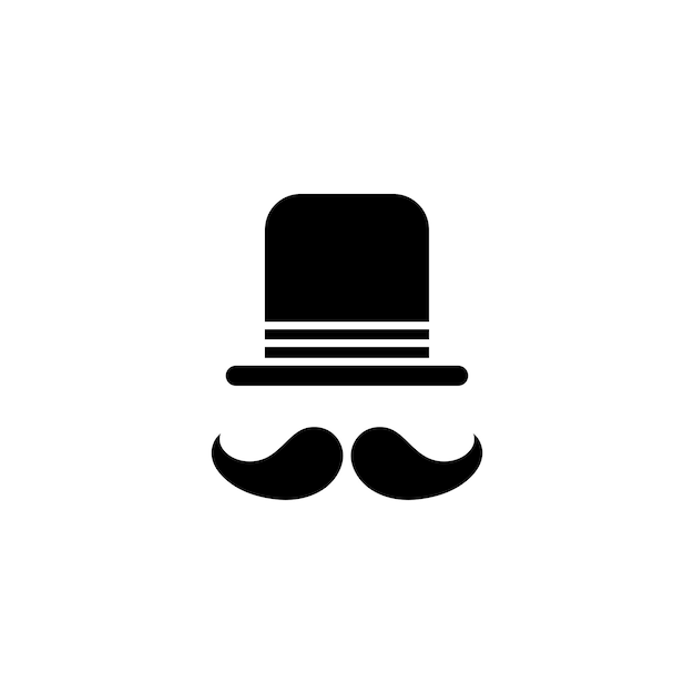 Icono de bigote de sombrero