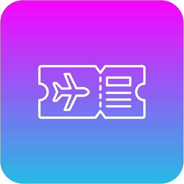 Icono del billete de avión