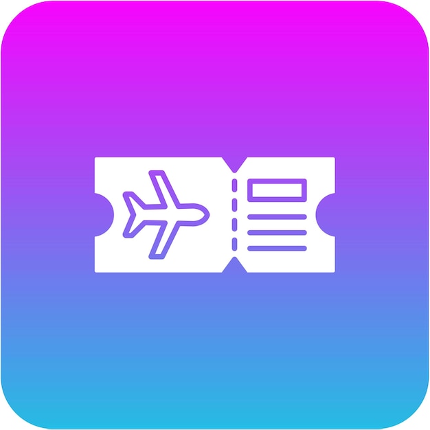 Icono del billete de avión