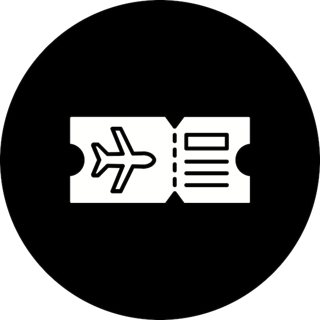 Icono del billete de avión