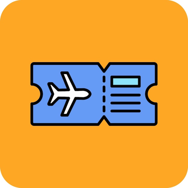 Icono del billete de avión