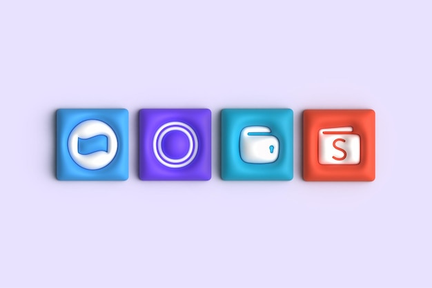 Icono de la billetera electrónica de Indonesia en 3D