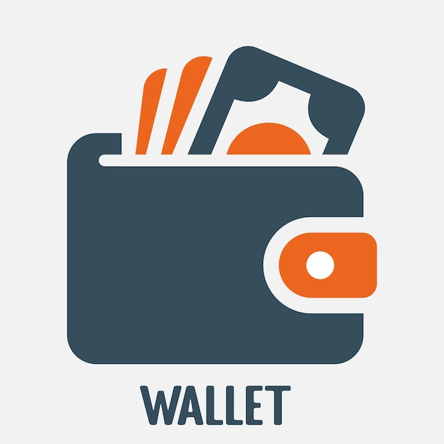 icono de la billetera vectorial4