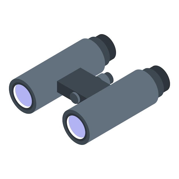 Icono binocular headhunter Isométrico del icono de vector binocular headhunter para diseño web aislado sobre fondo blanco