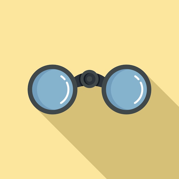 Icono de binoculares de viaje Ilustración plana del icono de vector de binoculares de viaje para diseño web