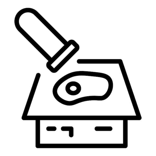 Icono de bioimpresión de salud Contorno Icono de vector de bioimpresión de salud para diseño web aislado sobre fondo blanco
