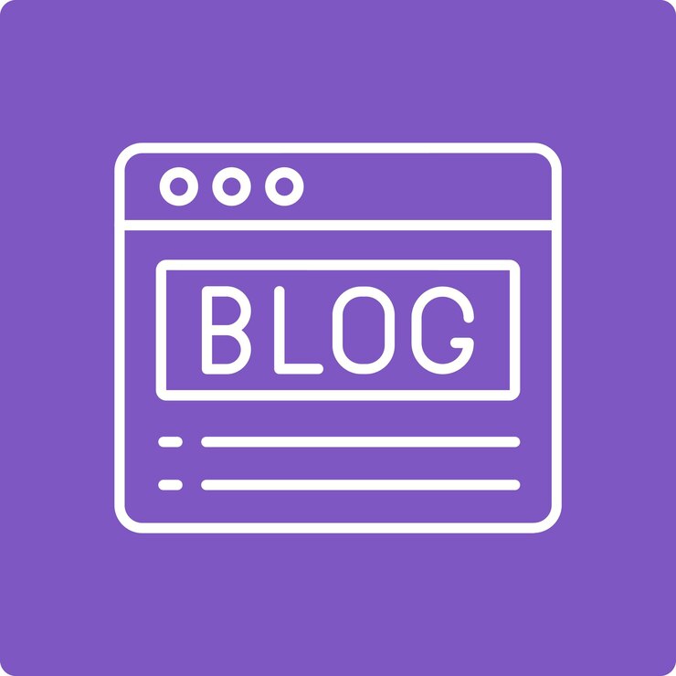 Vector el icono del blog