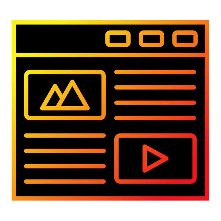 Vector el icono del blog