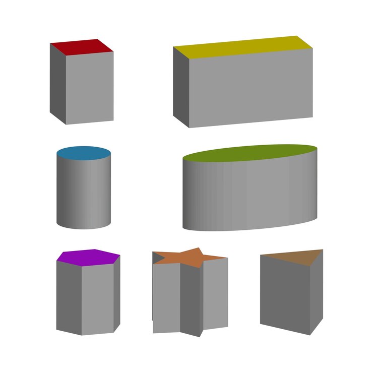 Vector icono de bloque isométrico formas 3d de colores volumen vectorial abstracto forma geométrica moderna