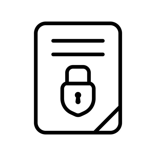 Icono de bloqueo de archivo