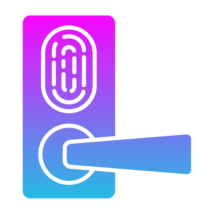 Vector icono de bloqueo inteligente