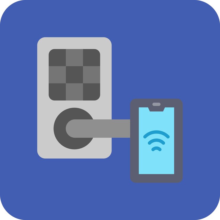 Vector icono de bloqueo inteligente