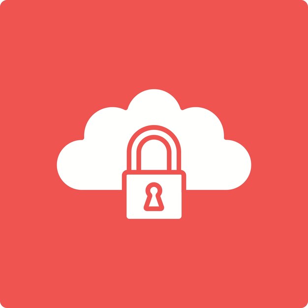 Icono de bloqueo de la nube